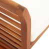 Chaises de jardin avec coussins lot de 4 Bois d'acacia massif 