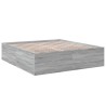 Cadre de lit sans matelas sonoma gris 200x200 cm 