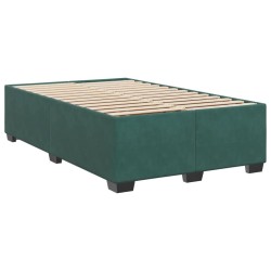 Sommier à lattes de lit avec matelas vert foncé 120x190 cm 