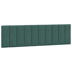 Lit avec matelas vert foncé 180x200 cm velours 