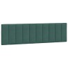 Lit avec matelas vert foncé 180x200 cm velours 