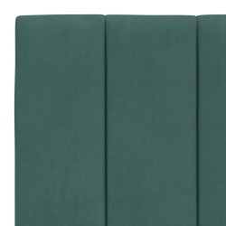 Lit avec matelas vert foncé 180x200 cm velours 