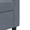 Ensemble de canapés 2 pcs avec coussins Gris foncé Velours 