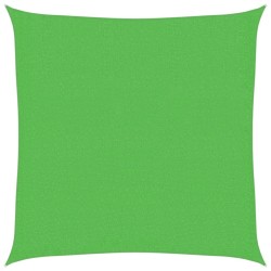 Voile d'ombrage 160 g/m² Vert clair 3,6x3,6 m PEHD 