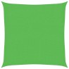 Voile d'ombrage 160 g/m² Vert clair 3,6x3,6 m PEHD 