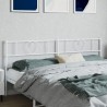 Tête de lit métal blanc 200 cm 