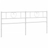Tête de lit métal blanc 200 cm 
