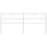 Tête de lit métal blanc 200 cm 
