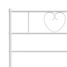 Tête de lit métal blanc 200 cm 