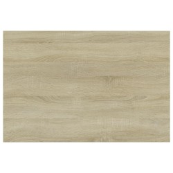 Panneau de bibliothèque 4 pcs chêne sonoma bois d’ingénierie 