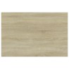 Panneau de bibliothèque 4 pcs chêne sonoma bois d’ingénierie 