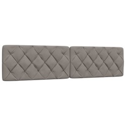 Cadre de lit sans matelas taupe 200x200 cm tissu 