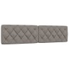 Cadre de lit sans matelas taupe 200x200 cm tissu 