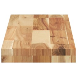 Dessus de table 80x20x4 cm rectangulaire bois massif d'acacia 