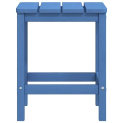 Chaise de jardin Adirondack repose-pied table PEHD Bleu aqua 