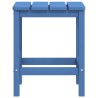 Chaise de jardin Adirondack repose-pied table PEHD Bleu aqua 