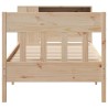 Lit bibliothèque sans matelas 90x200 cm bois de pin massif 