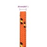 Corde de bateau Orange 20 mm 25 m Polypropylène 