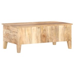 Table basse 100x55x40 cm Bois de manguier brut 
