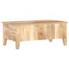 Table basse 100x55x40 cm Bois de manguier brut 