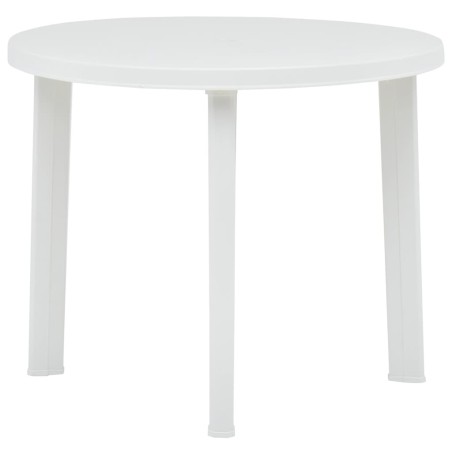 Table de jardin Blanc 89 cm Plastique 