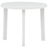 Table de jardin Blanc 89 cm Plastique 