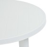 Table de jardin Blanc 89 cm Plastique 