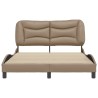 Cadre de lit sans matelas cappuccino 120x200 cm similicuir 