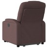 Fauteuil inclinable marron foncé tissu 