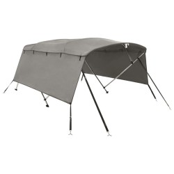 Toit bimini à 4 arceaux parois latérales 243x(230-244)x137 cm 