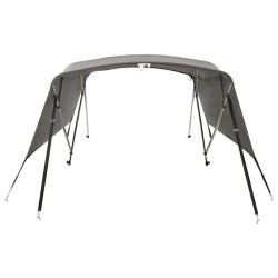 Toit bimini à 4 arceaux parois latérales 243x(230-244)x137 cm 