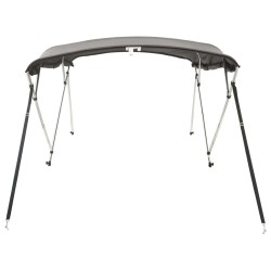 Toit bimini à 4 arceaux parois latérales 243x(230-244)x137 cm 