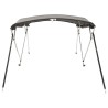 Toit bimini à 4 arceaux parois latérales 243x(230-244)x137 cm 