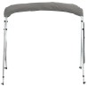 Toit bimini à 4 arceaux parois latérales 243x(230-244)x137 cm 