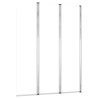 Enclos de bain 2 pcs 104x130 cm Verre trempé Transparent 