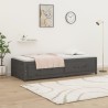 Lit de jour sans matelas gris 90x190 cm bois de pin massif 