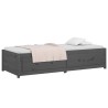 Lit de jour sans matelas gris 90x190 cm bois de pin massif 