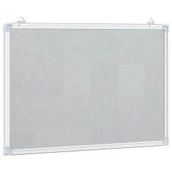 Tableau blanc magnétique 80x60x1,7 cm aluminium 