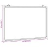 Tableau blanc magnétique 80x60x1,7 cm aluminium 