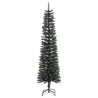 Sapin de Noël artificiel mince avec support Vert 180 cm PVC 