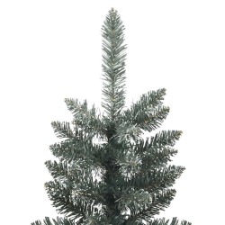 Sapin de Noël artificiel mince avec support Vert 180 cm PVC 