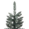 Sapin de Noël artificiel mince avec support Vert 180 cm PVC 