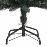 Sapin de Noël artificiel mince avec support Vert 180 cm PVC 