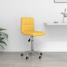 Chaise pivotante de bureau Jaune moutarde Tissu 