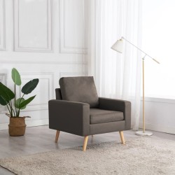 Fauteuil Taupe Tissu 