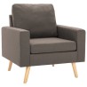 Fauteuil Taupe Tissu 