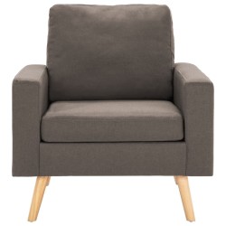 Fauteuil Taupe Tissu 
