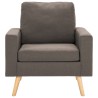 Fauteuil Taupe Tissu 