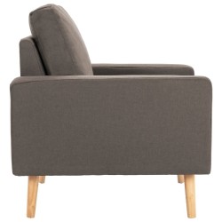 Fauteuil Taupe Tissu 