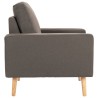 Fauteuil Taupe Tissu 